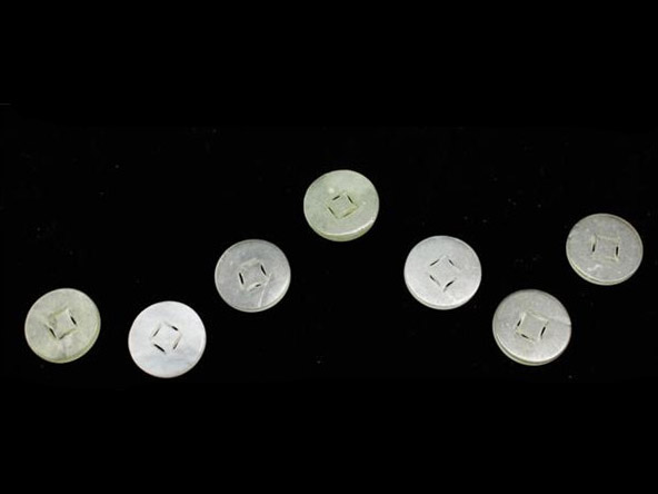 岫玉七星錢